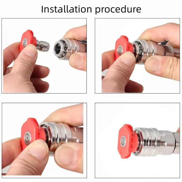 Adaptateur pour nettoyeur haute pression Nilfisk/KEW/ALTO – connexion rapide 1/4" avec buse de pulvérisation et barre d'extension pour lavage de voiture