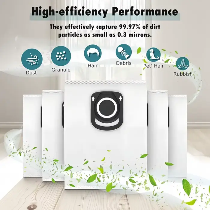 Sacs d'aspirateur compatibles avec Rowenta ZR 200520 ZR 200720 ZR 200920 Hygiène + Silence Force Compact Power X-Trem