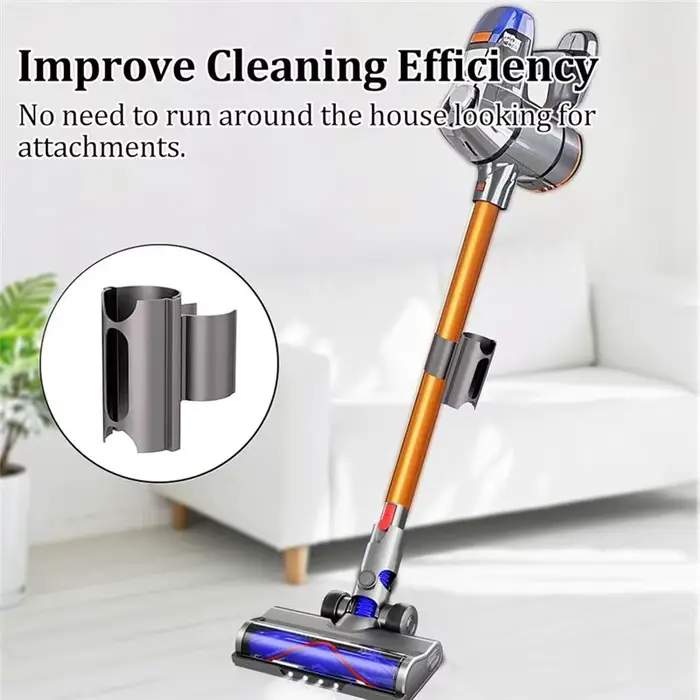 Support d'aspirateur pour Dyson V6 V7 V8 V10 V11 V15 G5 Installation sans effort 360 ° Clip pour outil rotatif