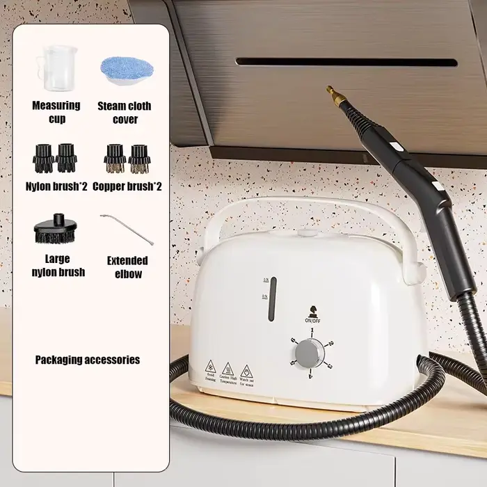 Nettoyeur vapeur haute pression 2600W, usage intensif pour cuisine/climatiseur, stérilisation à 99,9