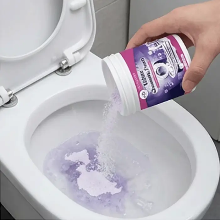 Poudre nettoyante pour cuvette de toilettes, détachant, désodorisant pour salle de bain, agent de nettoyage en profondeur, protège la glaçure, élimine les taches d'urine, facile, 100g