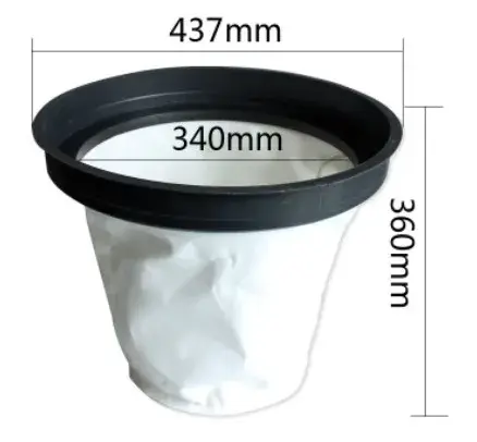 Sac à poussière pour aspirateur industriel Jieba, accessoires de pièces de gril, 15L, 30L, 60L, 70L, 80L, 90L