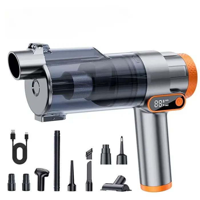 Aspirateur de voiture sans fil puissant, aspirateur portatif sans fil à forte aspiration, double usa