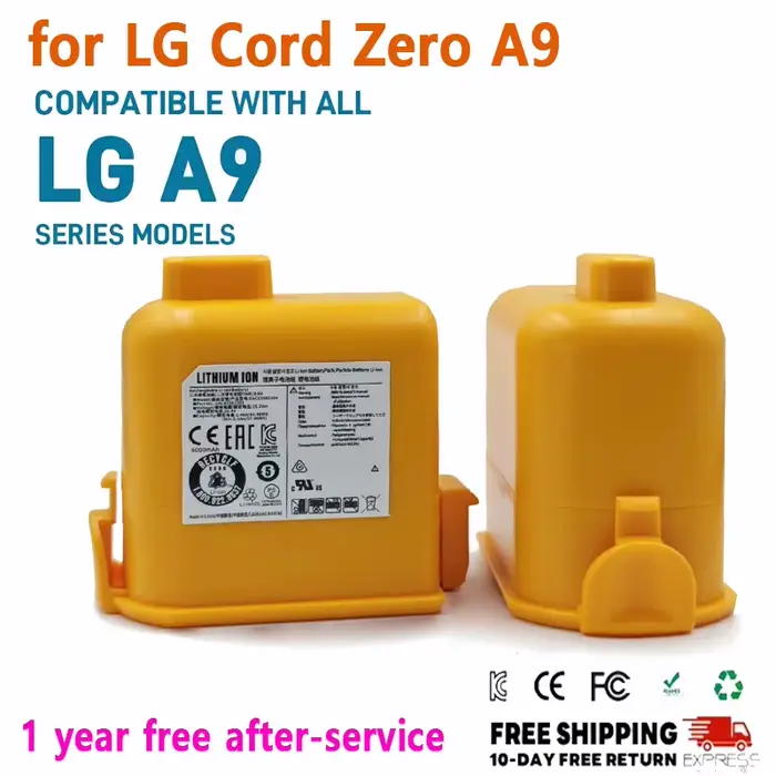 Batterie d'aspirateur 6000mAh pour LG Cord Zero A9