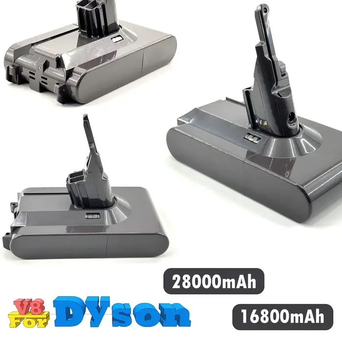 Batterie haute capacité 28000mAh pour aspirateur sans fil Dyson V8 SV10 Absolute