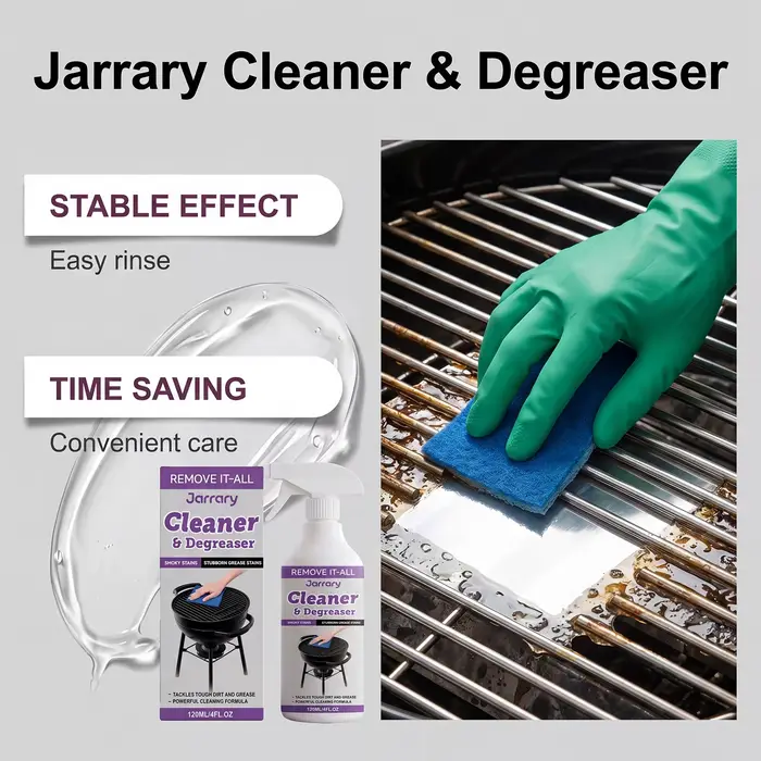 Dégraissant puissant pour grillades – Nettoyant mousse rapide pour taches d'huile de cuisine