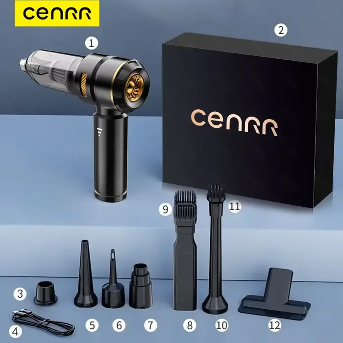 CENRR-Aspirateur à main sans fil pour voiture, nettoyeur portable, robot de livres, machine injuste,