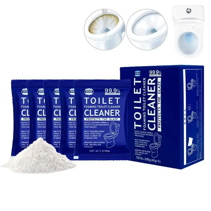 Nettoyant WC Moussant Anti-Calcaire Sans Contact Fizzclean – Poudre Nettoyante pour Toilettes