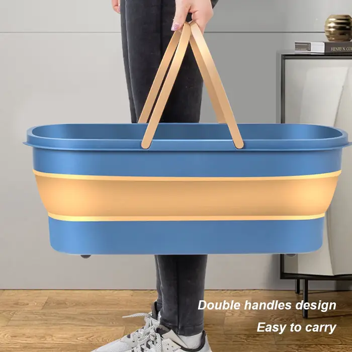 Vadrouille plate portable pliable avec poignée