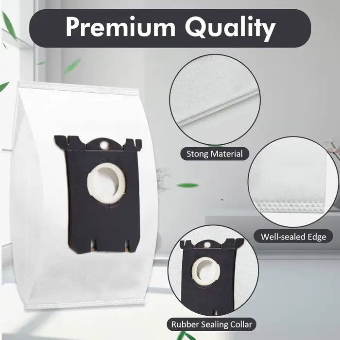 Sac S de remplacement Compatible pour aspirateur électrolux S-Bag Classic EL200F EL8500 EL202G EL6985 EL6988 EL6989 EL4100