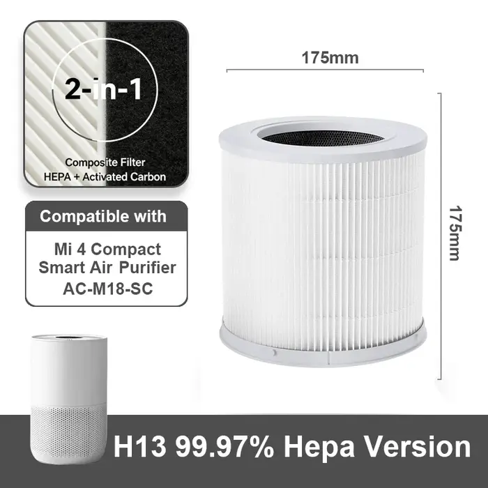 Filtre HEPA PM2.5 4 Compact