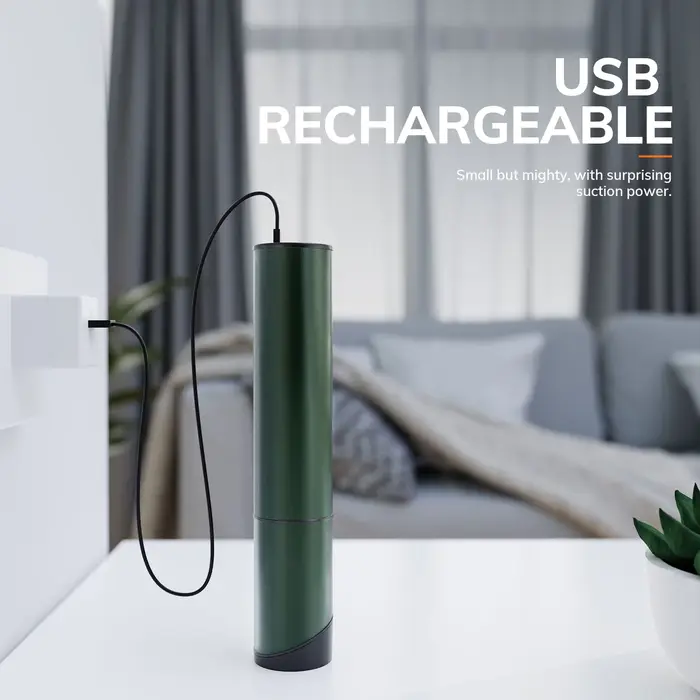 Mini aspirateur portable sans fil avec 3 têtes d'aspiration