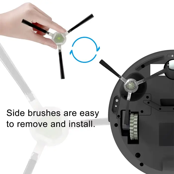 Tampon de vadrouille de brosse latérale de filtre HEPA pour aspirateur Robot Left M210 M210S M210B M210P M213