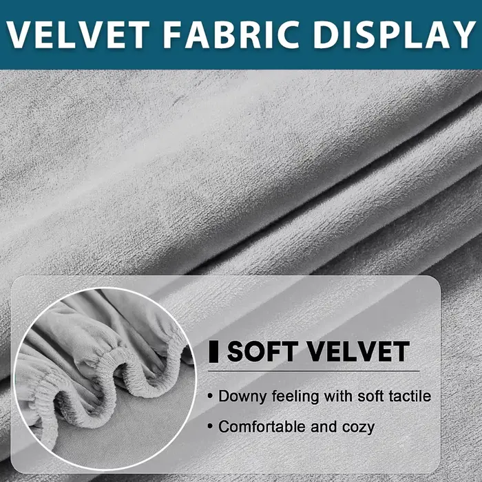 Housses de coussin de canapé en velours pour salon