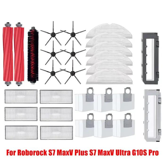 Accessoires d'aspirateur robot pour Roborock, brosse latérale principale, filtre Hepa de vadrouille, S7 MaxV Plus, S7 MaxV Ultra G10S Pro, S7 Pro Ultra G10S Pro