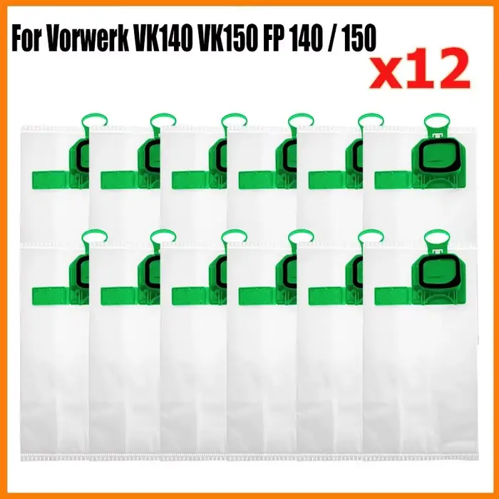 Kit de remplacement de sac à poussière pour aspirateur Vorwerk VK140 VK150 FP 140/150