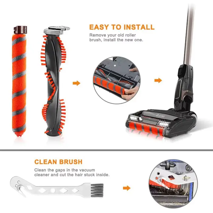 Brosse à rouleau pour aspirateur Shlavabo Duo Clean, remplacement populaire, NV800, NV800W, NV801, N