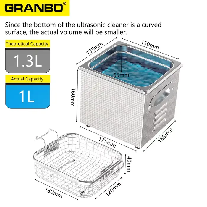 Nettoyeur à ultrasons 1L 40kHz 35/60W