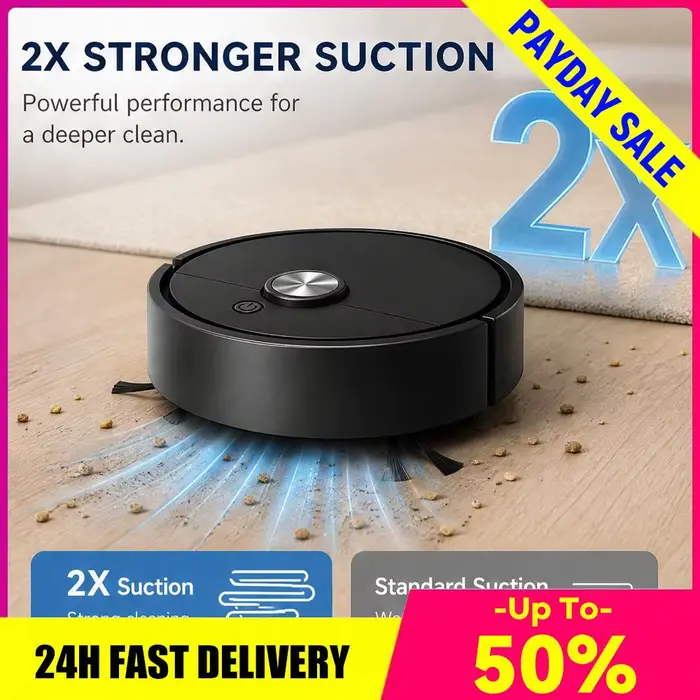 Mini robot aspirateur 3 en 1