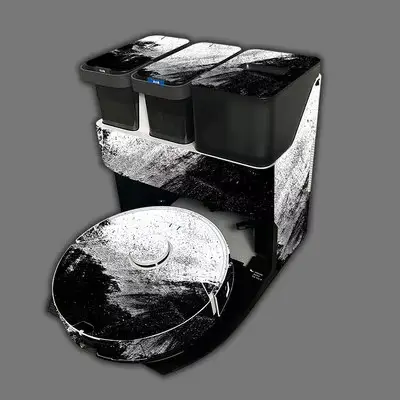 Autocollant de dessin animé mignon pour aspirateur robot Roborock S7 MaxV Ultra