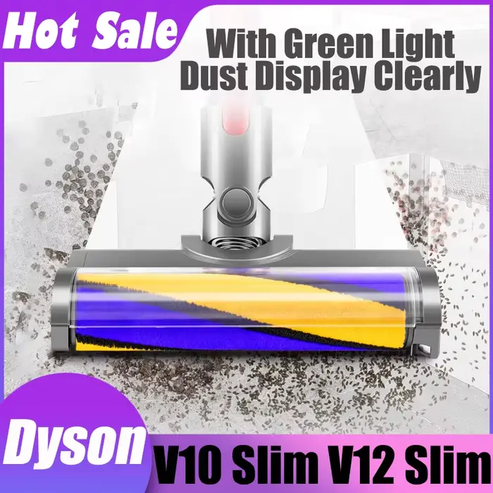 Tête de brosse souple améliorée pour aspirateurs sans fil Dyson V6 V7 V8 V10 V11 V15 V10 Slim V12 av
