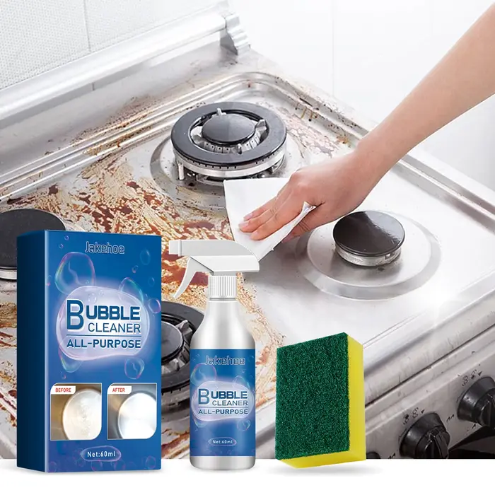 Jakemangez-Nettoyant à bulles domestique multi-usages, pénétration rapide, surface propre imbibée, c