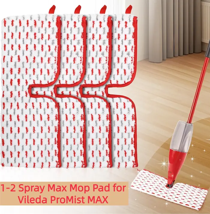 1-2 tampons de vadrouille Spray Max pour Vileda ProMist MAX
