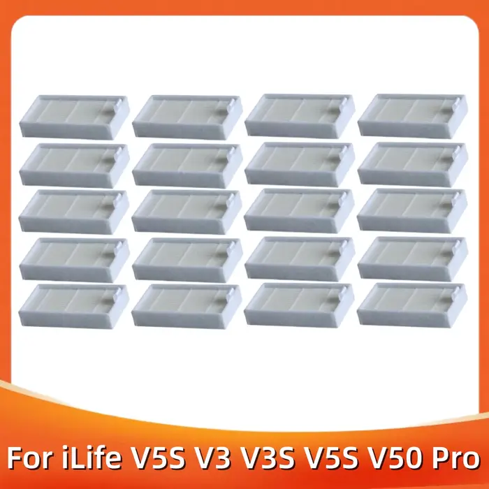 Filtre Hepa pour aspirateur robot iLife, pièces d'accessoires, V5S, V3, V3S, V5S, V50 Pro, V55, X5, 