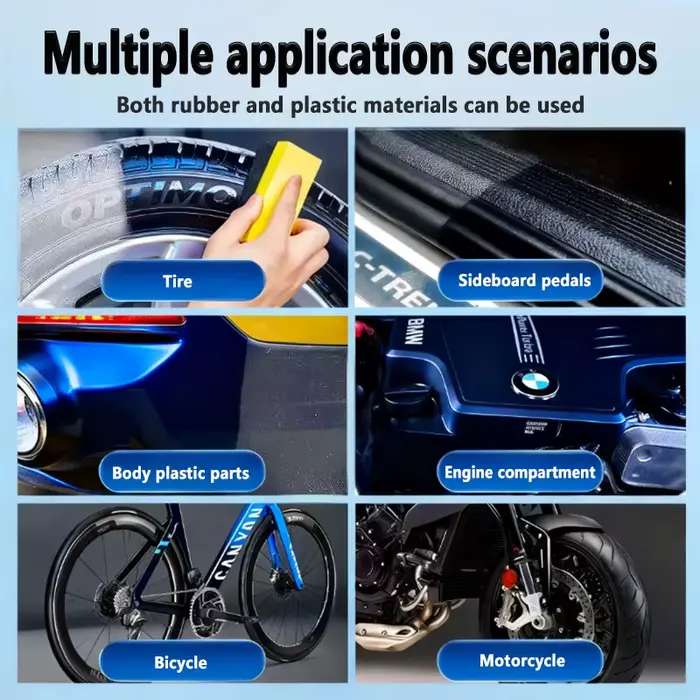 Nettoyeur de pneus de voiture professionnel agent anti-jaunissement et rénovation du caoutchouc pour un nettoyage rapide et une protection durable du véhicule