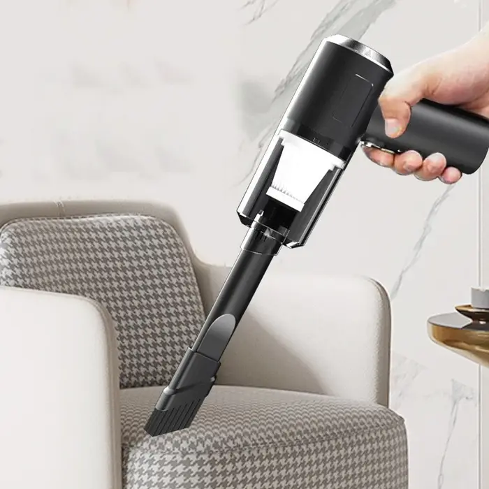 Aspirateur sans fil puissant et portable pour voiture, mini aspirateur à main à forte aspiration pour voiture et maison ▪