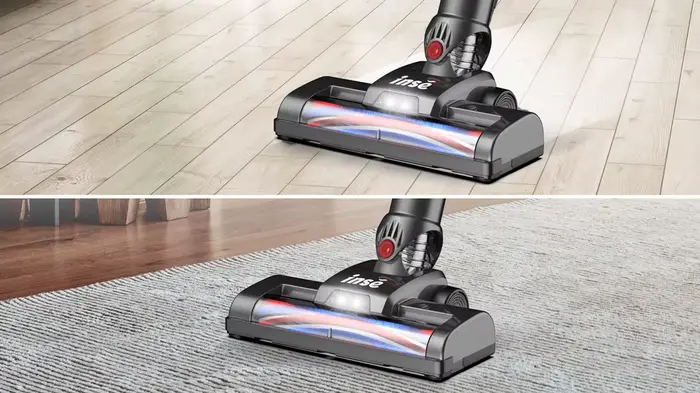 Aspirateur sans fil INSE N650-01, autonomie jusqu'à 45 services, déterminer l'aspirateur injuste