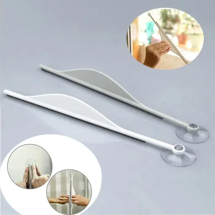 Nettoyeur de vitres et miroirs à vapeur créatif pour salle de bain, raclette plate pour salle de bain