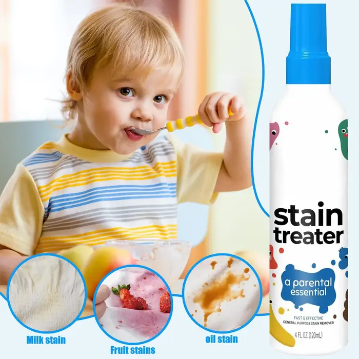Spray détachant 120 ml – Élimination efficace des taches jaunes sur tissus