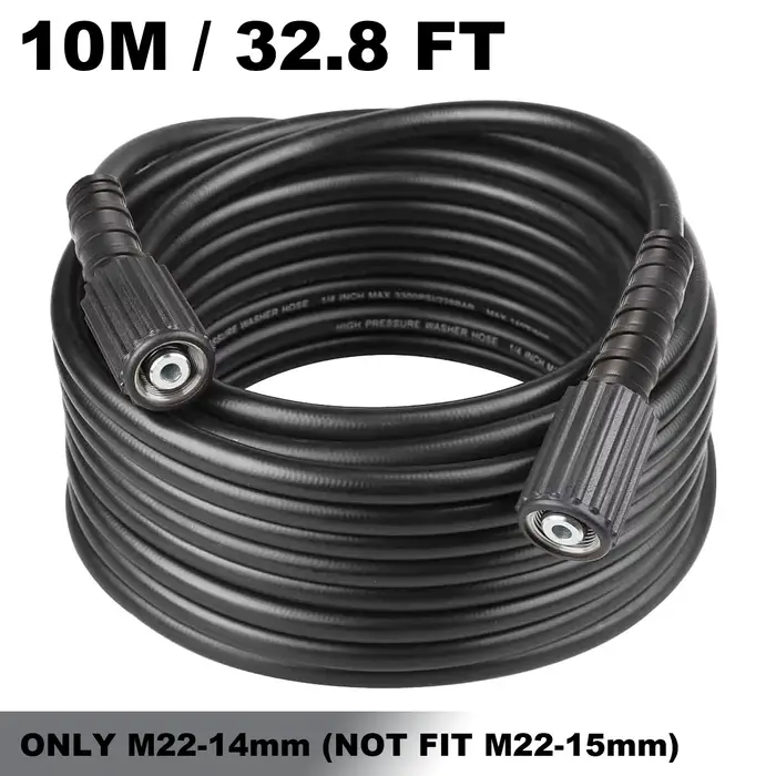 Extension de tuyau de remplacement pour nettoyeur haute pression de voiture, 2300 PSI + 20M sans cou