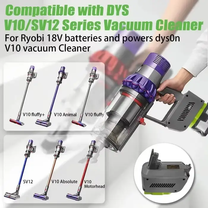 Adaptateur de batterie RYO18V10 pour batteries RYOBI 18V ONE+
