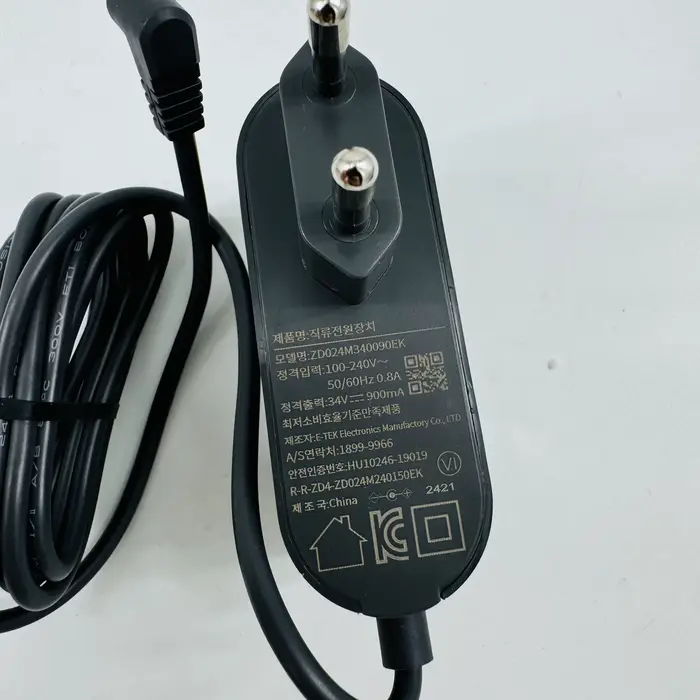 Chargeur d'origine pour aspirateur 34V-900mA pour Roborock F25 combo/H50 Ultra/H60 Ultra sans fil portatif