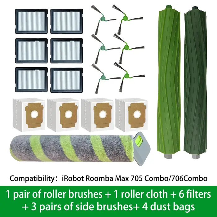 Accessoires et pièces de rechange pour robots aspirateurs iRobot Roomba Max 705 Combo / 706
