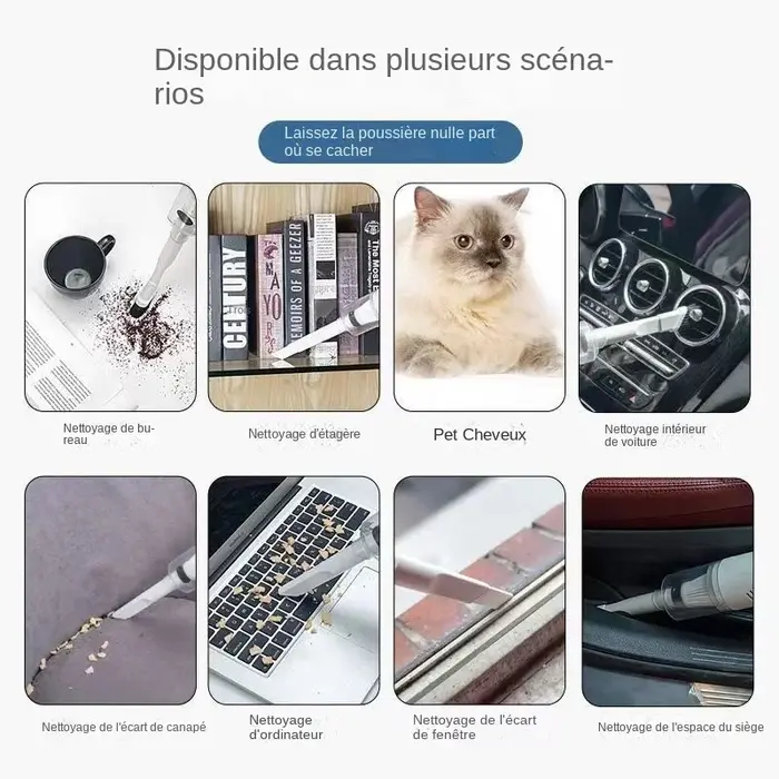 BLOVacuum-Aspirateur de charge USB pour la maison