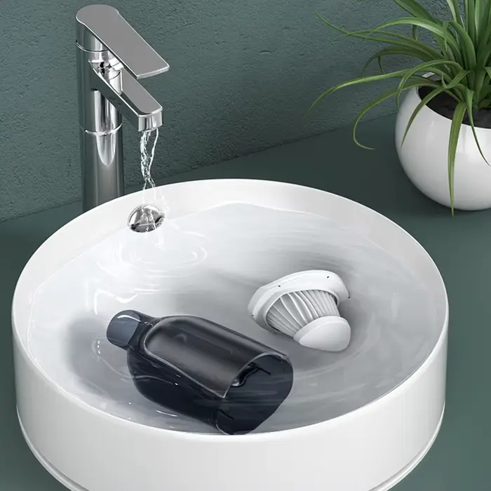 Élément filtrant pour aspirateur à capot en acier inoxydable