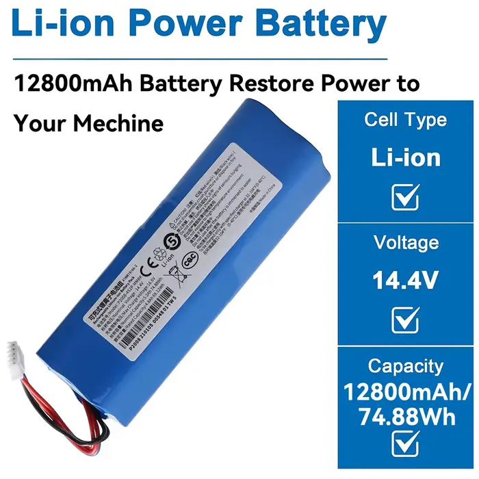 Batterie haute capacité 14.4V pour aspirateur Robot Ecovacs Deebot Ozmo 950