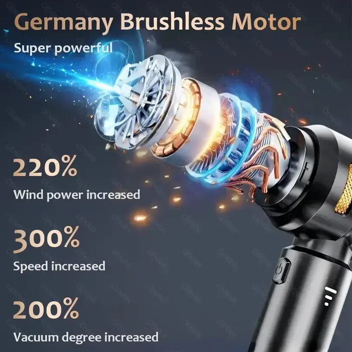 Aspirateur à main sans fil pour voiture