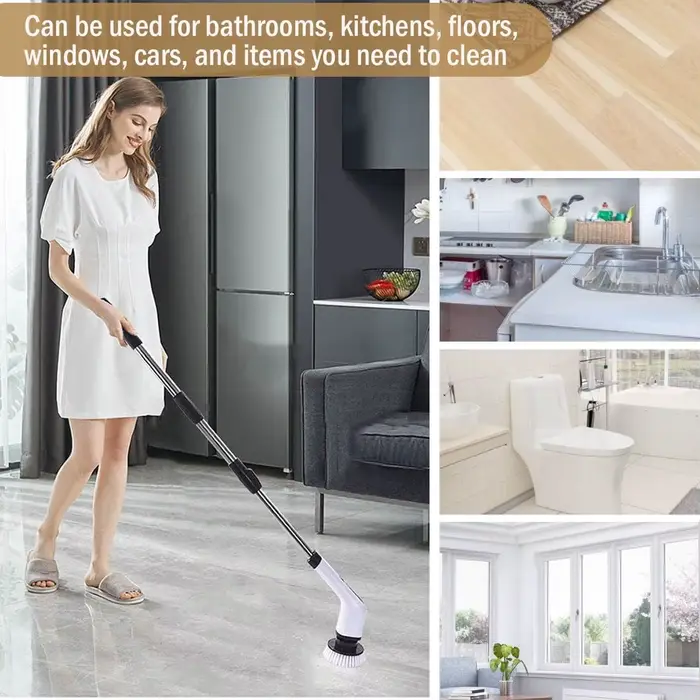 Brosse de nettoyage électrique polyvalente