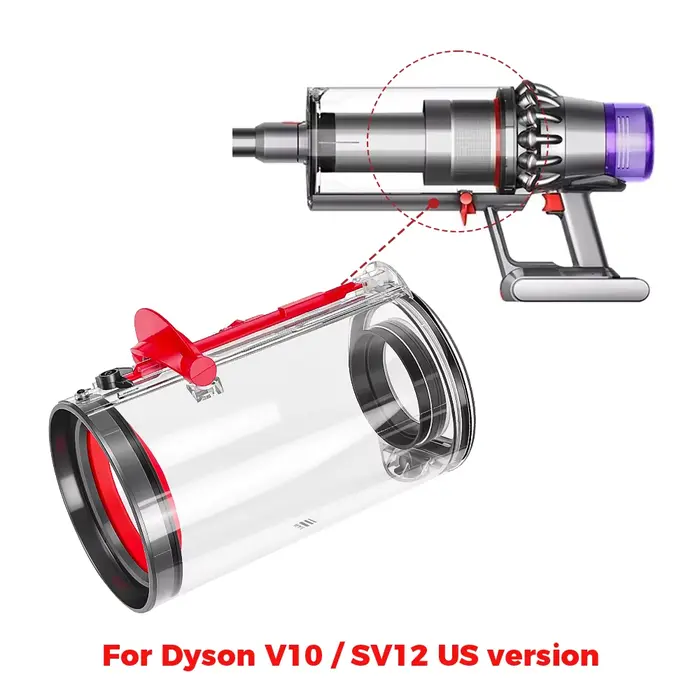 Grand bac à poussière pour aspirateur Dyson V10 SV12