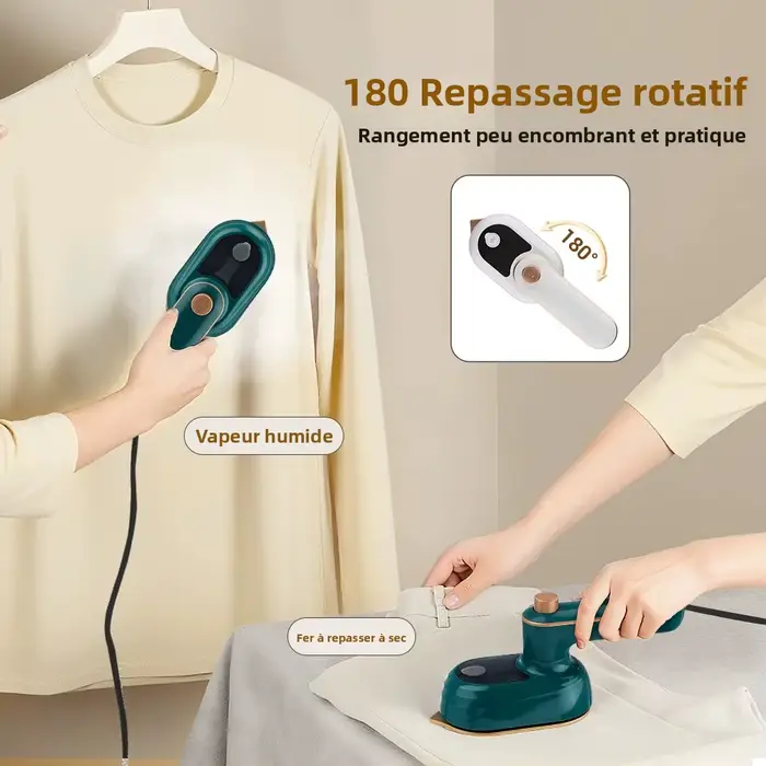 Mini défroisseur vapeur pour vêtements