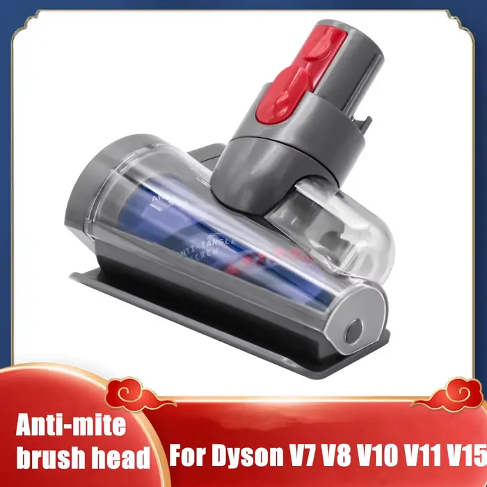 Mini tête de brosse dégradée anti-enchevêtrement pour aspirateur Dyson, accessoires anti-acariens, c