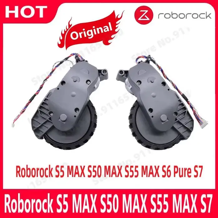 Roborock – roues de marche gauche et droite originales S5 MAX S50 MAX S55 MAX S6 Pure S7