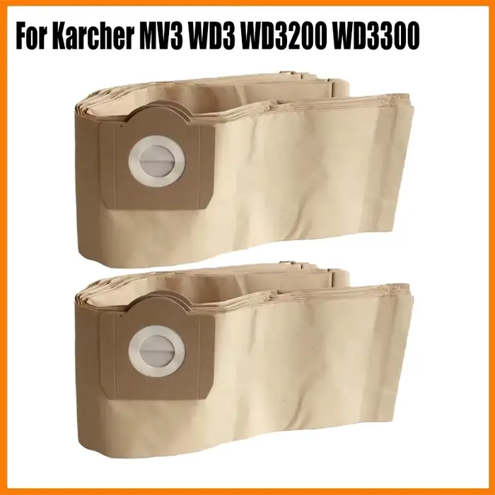 Sacs à poussière pour aspirateur Karcher MV3 WD3 WD3200 WD3300 A2204 A2656, pièces de rechange, sac