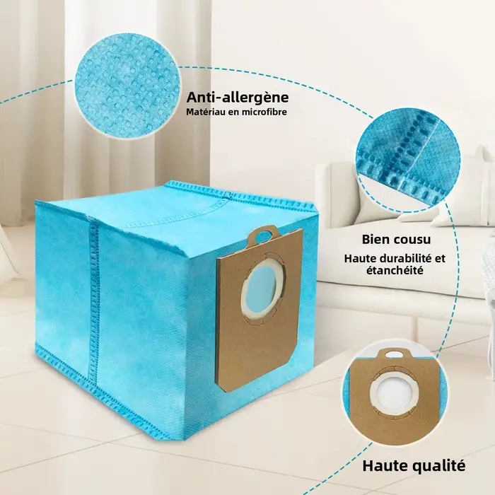 Ensemble de sacs d'aspirateur de haute qualité pour aspirateur Robot Philips Homerun série 3000 XU3100/01 XU3110/02 XU3000/01 XU3000/02