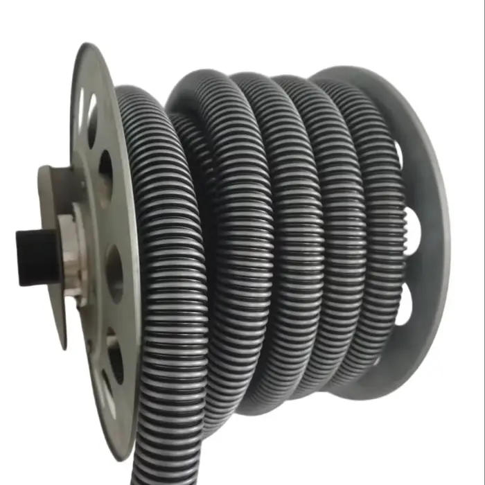 Enrouleur de Tuyau d'Aspirateur avec Tuyau Rétractable de 30 pieds, Tuyau Remplaçable de 1-1/4'' à F