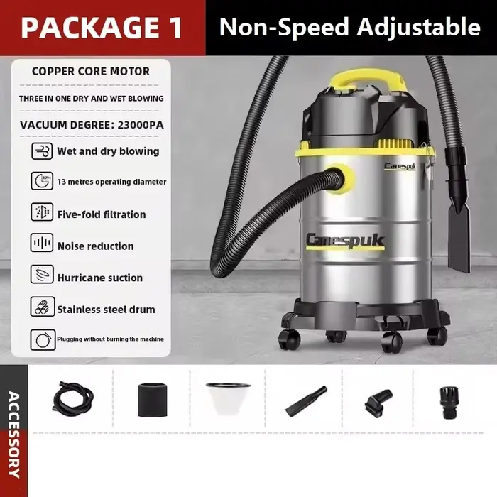 25L/40L soufflage humide et sec 3 en 1 aspirateur haute puissance magasin de lavage de voiture hôtel ménage Commercial